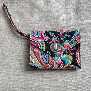 Vera Bradley Colorful Paisley Wristlet